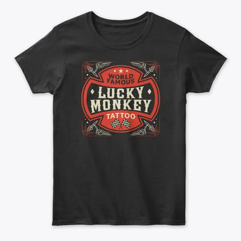 Lucky Monkey Tattoo Hot Rod Design